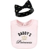 image:imageHudson Baby Unisex Baby Cotton Bib and Headband SetDaddys Princess