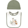 image:imageHudson Baby Unisex Baby Cotton Bib and Headband SetForest Animals