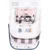 image:imageHudson Baby Unisex Baby Cotton Bib and Headband SetGirl Baby Bear