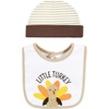 image:imageHudson Baby Unisex Baby Cotton Bib and Headband SetLittle Turkey