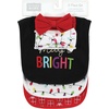 image:imageHudson Baby Unisex Baby Cotton Bib and Headband SetMerry and Bright