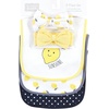 image:imageHudson Baby Unisex Baby Cotton Bib and Headband SetNavy Lemon