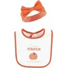 image:imageHudson Baby Unisex Baby Cotton Bib and Headband SetPink Cutest Pumpkin