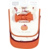 image:imageHudson Baby Unisex Baby Cotton Bib and Headband SetPink Cutest Pumpkin