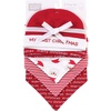 image:imageHudson Baby Unisex Baby Cotton Bib and Headband SetSanta