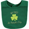 image:imageHudson Baby Unisex Baby Cotton Bib and Headband SetSt Patricks Rainbow