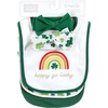 image:imageHudson Baby Unisex Baby Cotton Bib and Headband SetSt Patricks Rainbow