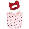 image:imageHudson Baby Unisex Baby Cotton Bib and Headband SetValentine Sweetheart