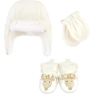 image:imageHudson Baby Baby Hudson Baby Unisex Baby Trapper Hat Mitten and Bootie SetGiraffe