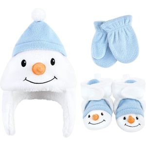 image:imageHudson Baby Baby Hudson Baby Unisex Baby Trapper Hat Mitten and Bootie SetSnowman