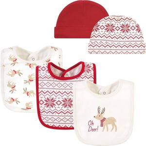 image:imageHudson Baby Unisex Baby Cotton Bib and Headband SetOh Deer