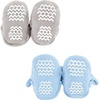 image:imageHudson Baby Baby Animal Fleece Booties 2packBlue Elephant Hippo