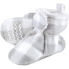 image:imageHudson Baby Baby Animal Fleece Booties 2packCharcoal Gray White Plaid