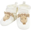image:imageHudson Baby Baby Animal Fleece Booties 2packGray Elephant Giraffe
