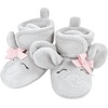 image:imageHudson Baby Baby Animal Fleece Booties 2packGray Elephant Lamb