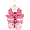 image:imageHudson Baby Baby Animal Fleece Booties 2packPink Owl Fox