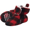 image:imageHudson Baby Baby Animal Fleece Booties 2packRed Black White Plaid