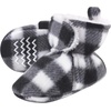 image:imageHudson Baby Baby Animal Fleece Booties 2packRed Black White Plaid