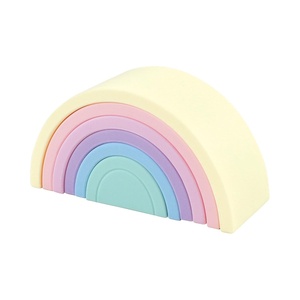 image:imageHudson Baby Silicone Toy Arches Sun One SizePastel Rainbow