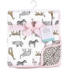 image:imageHudson Baby Unisex Baby Muslin Tranquility Quilt Blanket Modern Neutral Safari One SizeModern Pink Safari