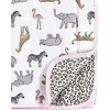 image:imageHudson Baby Unisex Baby Muslin Tranquility Quilt Blanket Modern Neutral Safari One SizeModern Pink Safari