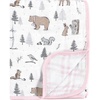 image:imageHudson Baby Unisex Baby Muslin Tranquility Quilt Blanket Modern Neutral Safari One SizeWinter Forest