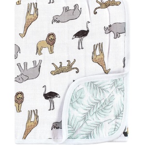 image:imageHudson Baby Unisex Baby Muslin Tranquility Quilt Blanket Modern Neutral Safari One SizeModern Neutral Safari