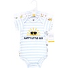 image:imageHudson Baby Infant Boy Cotton Bodysuits Happy Little Guy 1218 Months