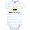 image:imageHudson Baby Infant Boy Cotton Bodysuits Happy Little Guy 1218 Months