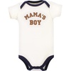 image:imageHudson Baby Unisex Baby Cotton Bodysuit and Pant Set Bonita Long Sleeve 1218 MonthsBrown Navy Mamas Boy Shortsleeve