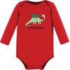 image:imageHudson Baby Unisex Baby Cotton Bodysuit and Pant Set Bonita Long Sleeve 1218 MonthsChristmasaurus