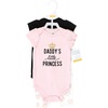 image:imageHudson Baby Unisex Baby Cotton Bodysuit and Pant Set Bonita Long Sleeve 1218 MonthsDaddys Little Princess Short Sleeve