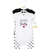 image:imageHudson Baby Unisex Baby Cotton Bodysuit and Pant Set Bonita Long Sleeve 1218 MonthsGirl Daddy Red Black