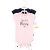 image:imageHudson Baby Unisex Baby Cotton Bodysuit and Pant Set Bonita Long Sleeve 1218 MonthsGirl Mommy Pink Navy