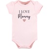 image:imageHudson Baby Unisex Baby Cotton Bodysuit and Pant Set Bonita Long Sleeve 1218 MonthsGirl Mommy Pink Navy