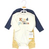 image:imageHudson Baby Unisex Baby Cotton Bodysuit and Pant Set Bonita Long Sleeve 1218 MonthsKind Human Long Sleeve