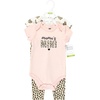 image:imageHudson Baby Unisex Baby Cotton Bodysuit and Pant Set Bonita Long Sleeve 1218 MonthsLeopard Hearts