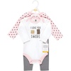 image:imageHudson Baby Unisex Baby Cotton Bodysuit and Pant Set Bonita Long Sleeve 1218 MonthsLove You Smore
