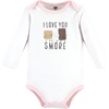 image:imageHudson Baby Unisex Baby Cotton Bodysuit and Pant Set Bonita Long Sleeve 1218 MonthsLove You Smore