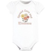image:imageHudson Baby Unisex Baby Cotton Bodysuit and Pant Set Bonita Long Sleeve 1218 MonthsPeace Love Flowers Short Sleeve