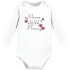 image:imageHudson Baby Unisex Baby Cotton Bodysuit and Pant Set Bonita Long Sleeve 1218 MonthsPlum Wildflower Long Sleeve