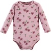 image:imageHudson Baby Unisex Baby Cotton Bodysuit and Pant Set Bonita Long Sleeve 1218 MonthsPlum Wildflower Long Sleeve