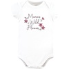 image:imageHudson Baby Unisex Baby Cotton Bodysuit and Pant Set Bonita Long Sleeve 1218 MonthsPlum Wildflower Short Sleeve