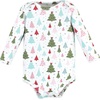 image:imageHudson Baby Unisex Baby Cotton Bodysuit and Pant Set Bonita Long Sleeve 1218 MonthsRed Sparkle Trees