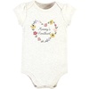 image:imageHudson Baby Unisex Baby Cotton Bodysuit and Pant Set Bonita Long Sleeve 1218 MonthsSoft Painted Floral Shortsleeve