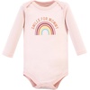 image:imageHudson Baby Unisex Baby Cotton Bodysuit and Pant Set Bonita Long Sleeve 1218 MonthsSunshine Rainbows Longsleeve