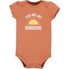 image:imageHudson Baby Unisex Baby Cotton Bodysuit and Pant Set Bonita Long Sleeve 1218 MonthsSunshine Rainbows Shortsleeve