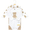 image:imageHudson Baby Unisex Baby Cotton Bodysuit and Pant Set Bonita Long Sleeve 1218 MonthsTeddy Bears