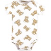 image:imageHudson Baby Unisex Baby Cotton Bodysuit and Pant Set Bonita Long Sleeve 1218 MonthsTeddy Bears Short Sleeve