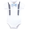 image:imageHudson Baby Unisex Baby Cotton Bodysuits Mommys Little Man Polo 69 Months